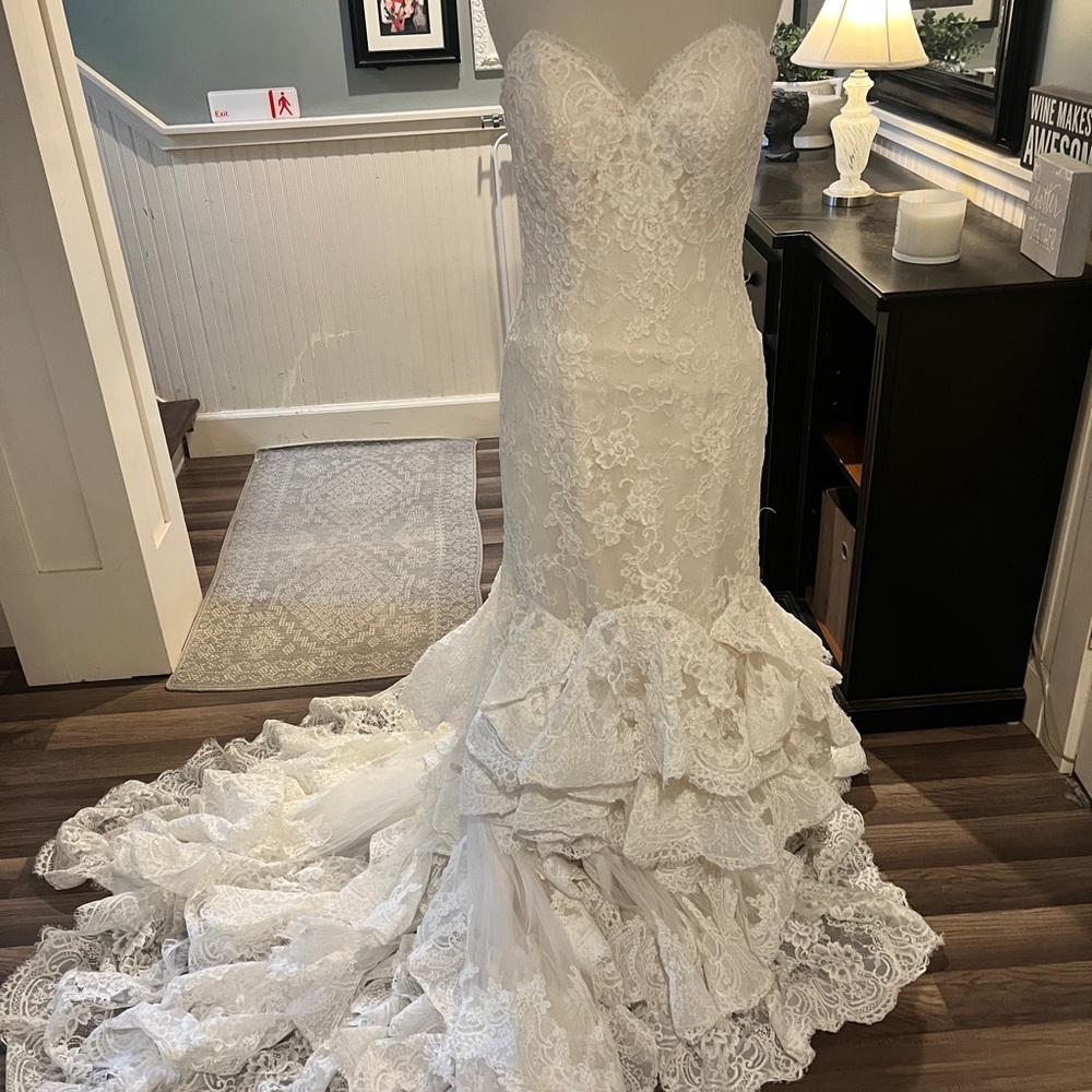 Ivory/nude Allure Couture bridal gown